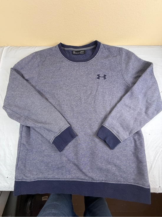 Under Armour Other - Under Armour Men's Blue Heather Crewneck Sweatshirt with Dark Trim